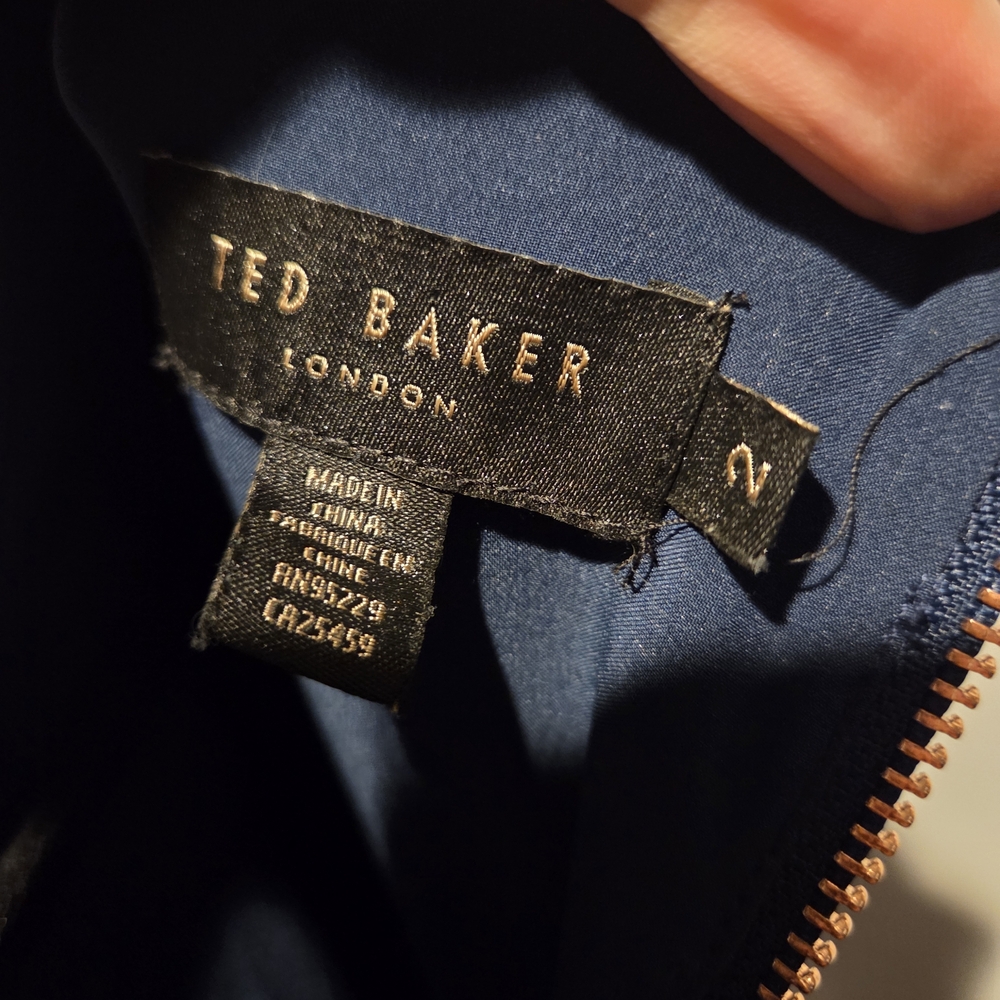 Elegant Ted Baker Navy and Floral Dress - Picture 6 of 9